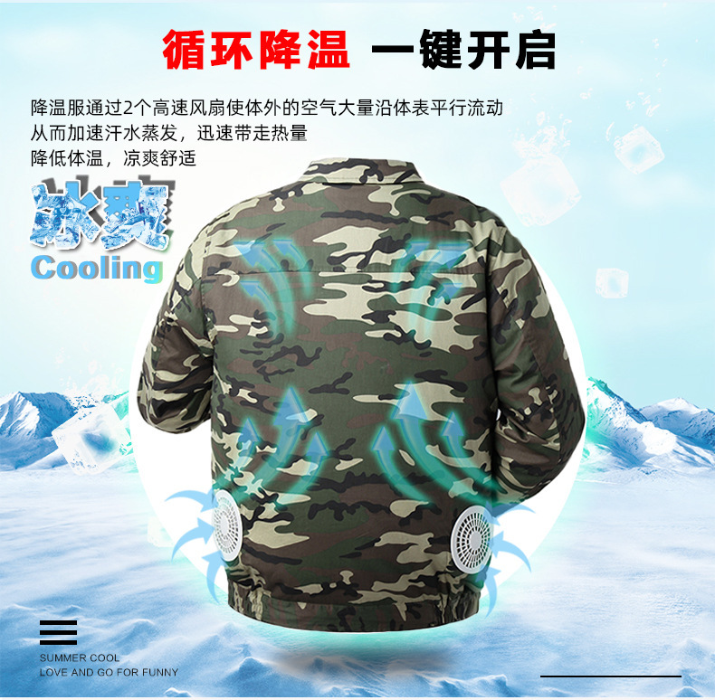 quạt điều hòa đặc biệt, nơi làm việc nóng bỏng, quần áo làm việc, bán quần áo quạt bông.