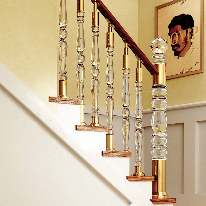 Archley Stairs, organic glass poles, extravagant interiors with transparent crystal bars.