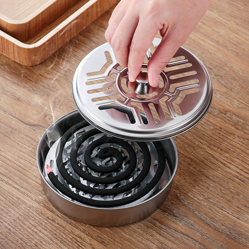 Hộp muỗi thép không gỉ với một hộp chống khói xách tay bên ngoài