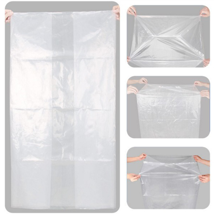 Pep Quadbags buôn bán và trong suốt PE Quadbags chống bụi và ngăn chặn lớp màng bên trong