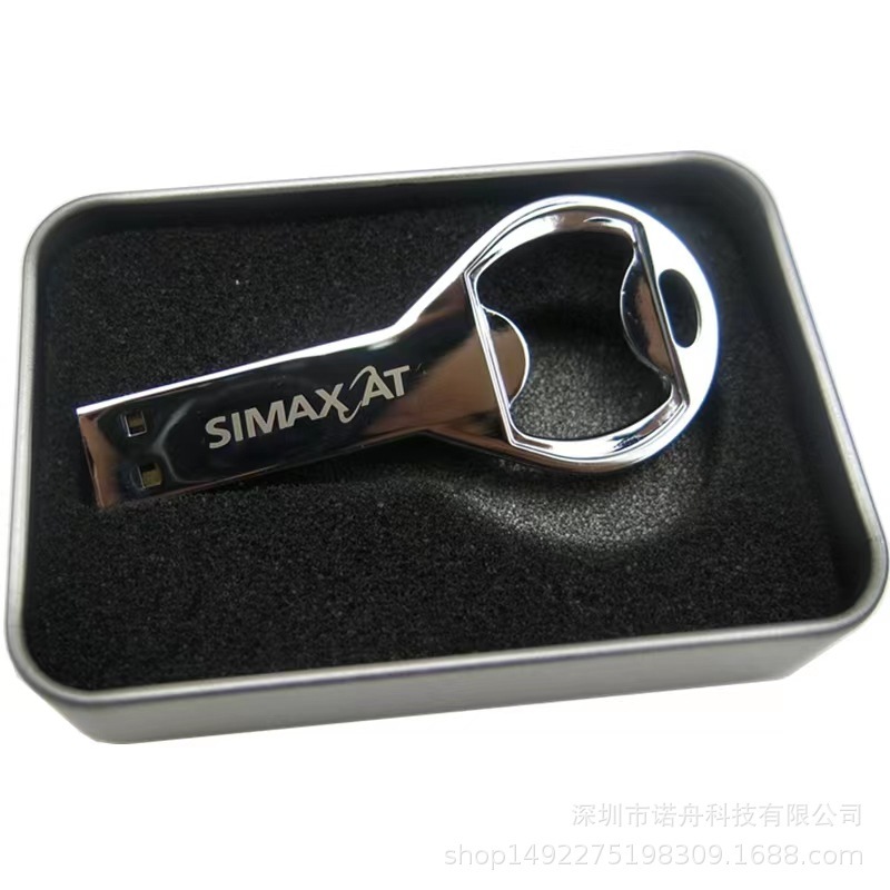 Chìa khóa kim loại hợp kim kẽm chất lượng cao bên ngoài Dụng cụ mở nắp kim loại UCD 8g 16g Dụng cụ mở nắp chai Quà tặng USB