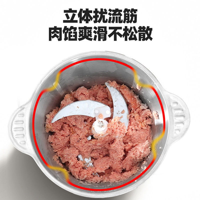 不鏽鋼菜餡絞肉機家用電動絞肉雙檔多用廚房料理機碎肉機批發