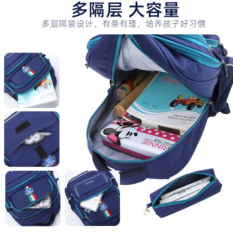 2023 new school bag for male and female primary school children in grades 3 to 6 of the Becoma cartoon