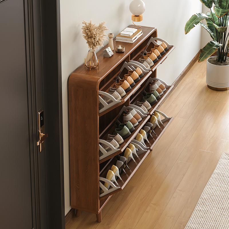 The home of the super-truck shoe cabinets used the door to enter the box, the small-sized shoe racks in the space area of Huo Jina Province.