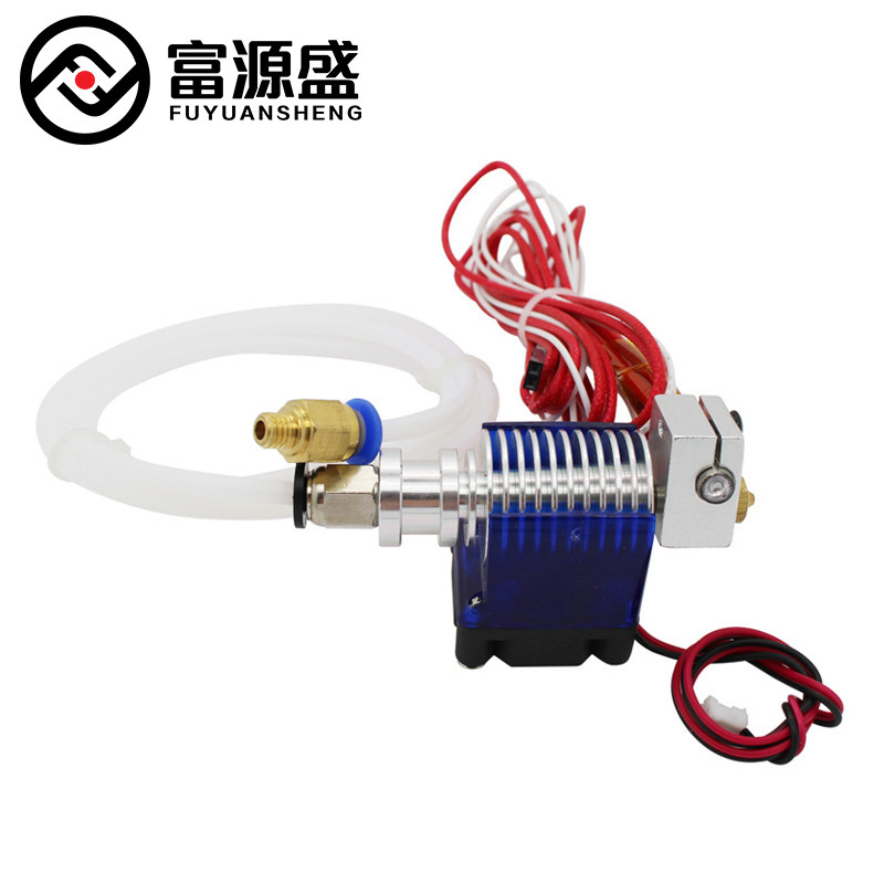 3D printer V6 J-head Remote crowding out header package 1.75mm/0.4mm 12V 1m Iron Fluorine