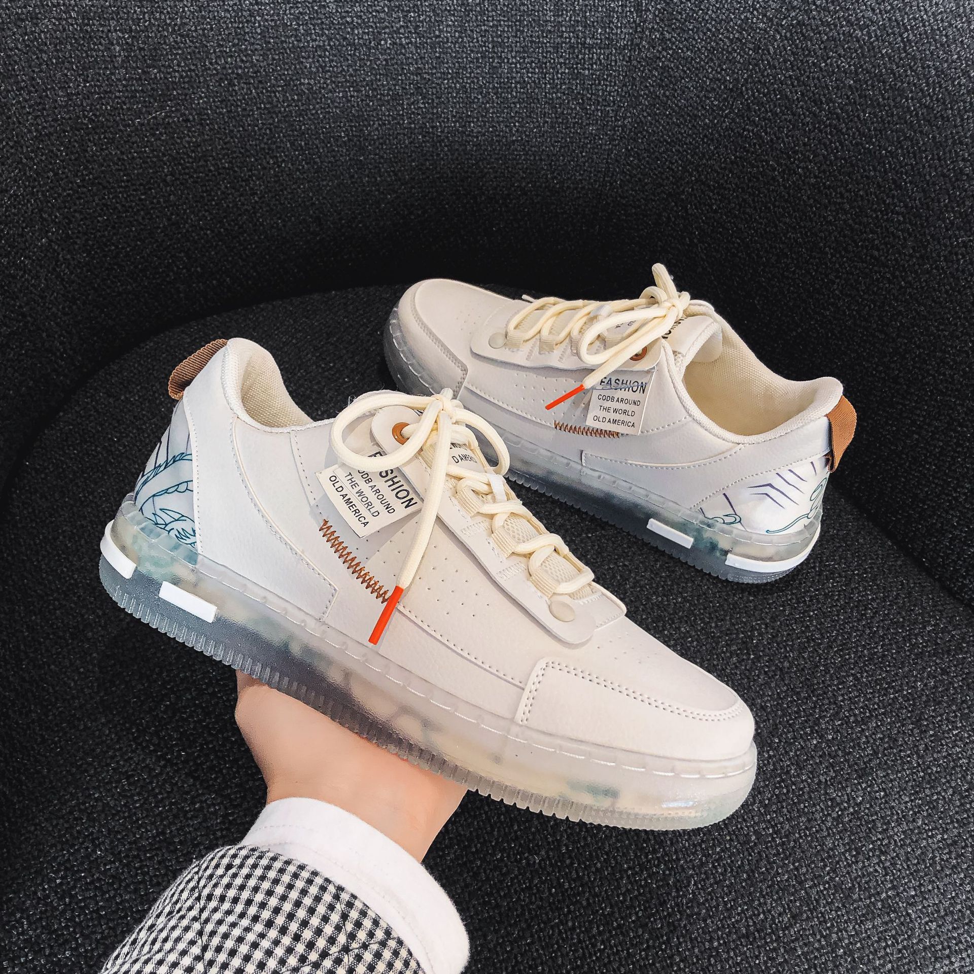 2023 new Jell-O Chinese Fashion Boys Shoes, Air Force One Korean.