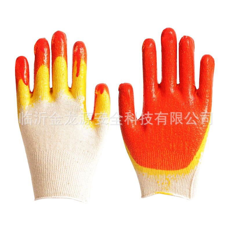 10 needles of blue wrinkled gloves with duct-proof gel-resistant oil-resistant gloves, wholesale.