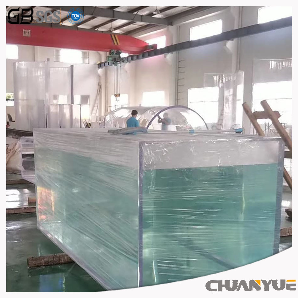Một bể cá nguyên chất, trong suốt Xe cấp cứu, thủy cung thủy tinh hữu cơ.
