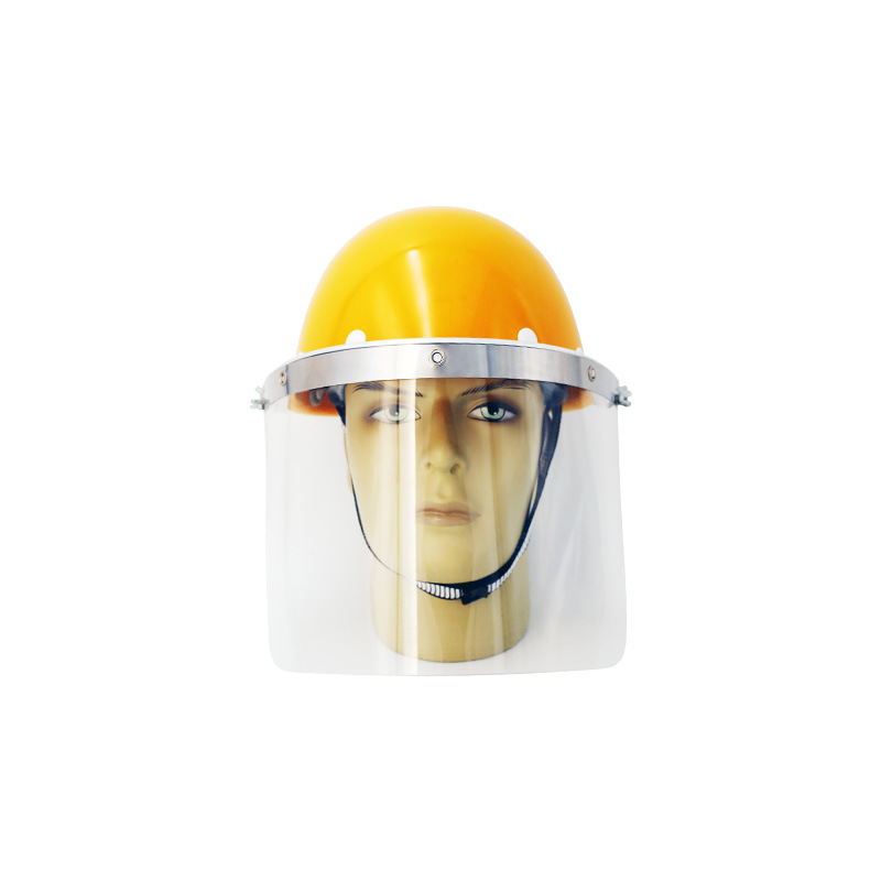 Anye-leaved glass and steel helmets with glass-screened face protection on the head.