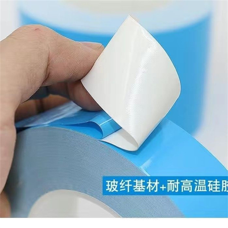 Wholesale, blue membrane-conductive double-sided glue, LED light plate distillation insulation with high temperature tape.