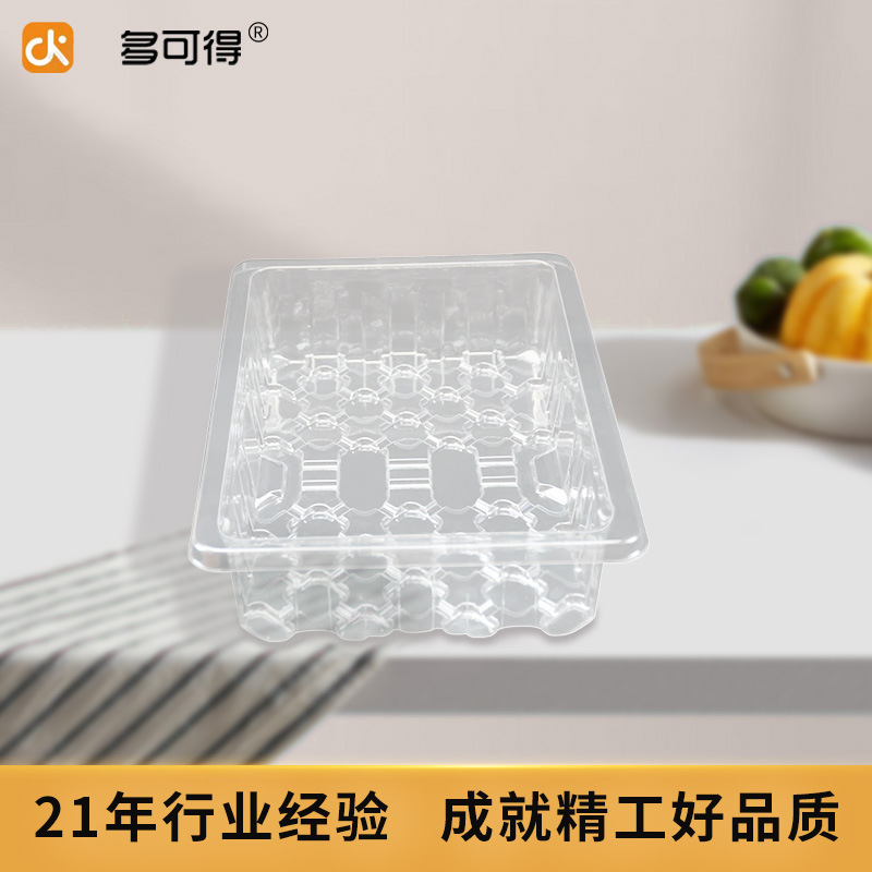 One-time fruit box, orange strawberries, transparent, box-packed, fruit-cutting plastic box, vegetable tray