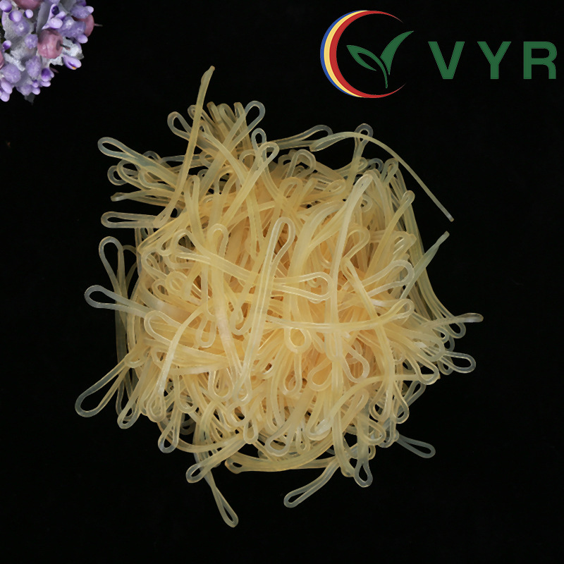 VYR8CM customised by the manufacturer to be wholesaled for non-halogenated and transparent emulsion band rubber bands