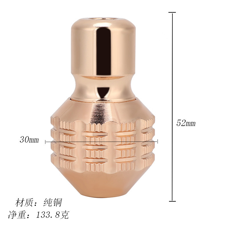 깨끗한 구리 문신은 손잡이를 잠금, 파란색 구리 35 mm, 문신 문신 기계, 문신 장치 조각.