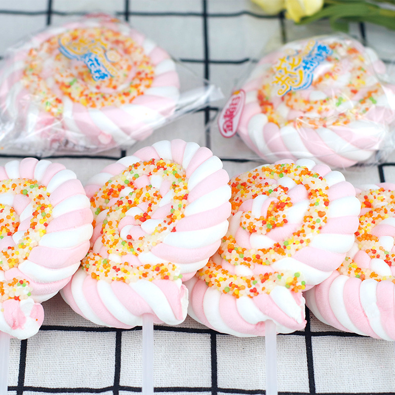 30 g의 marshmallow marshmallow lollipop 황금 쌀 곡물 도매 어린이 간식