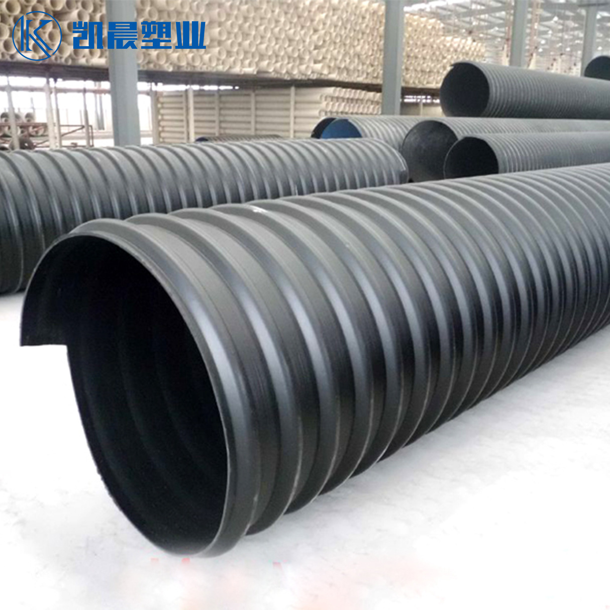 Anhui HDPE สองเท่าของโรงงานท่อเหล็ก โครงสร้างโลหะพลาสติกขนาดกลางฝาผนัง ติดพันรอบระฆังไฟฟ้า ส่งสัญญาณ SN8