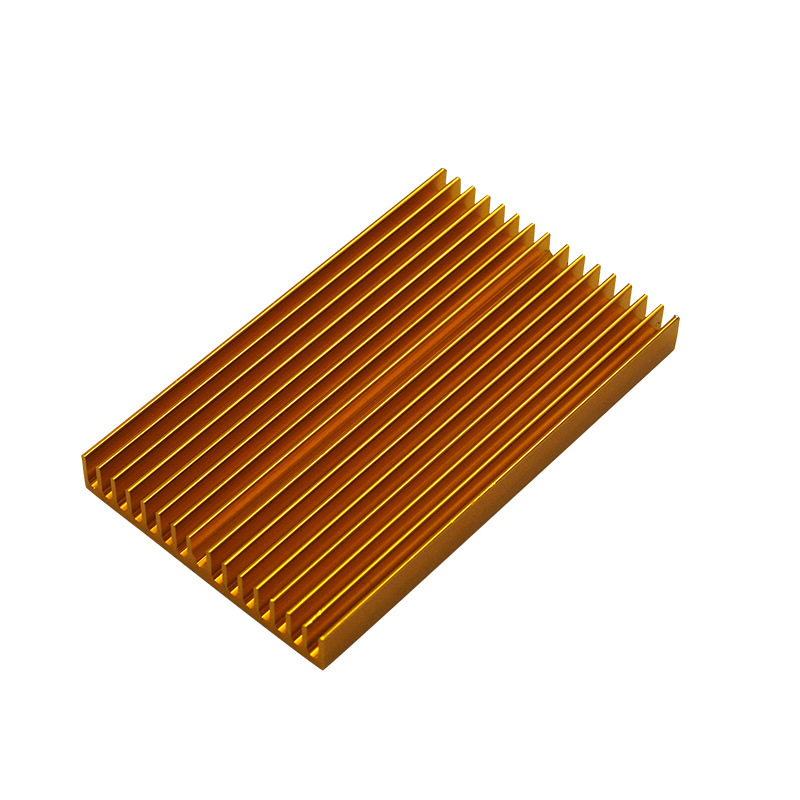 PCB high-dispersed gold oxidation 100*60*10mm aluminium alloy radiator Cross-border money around computers