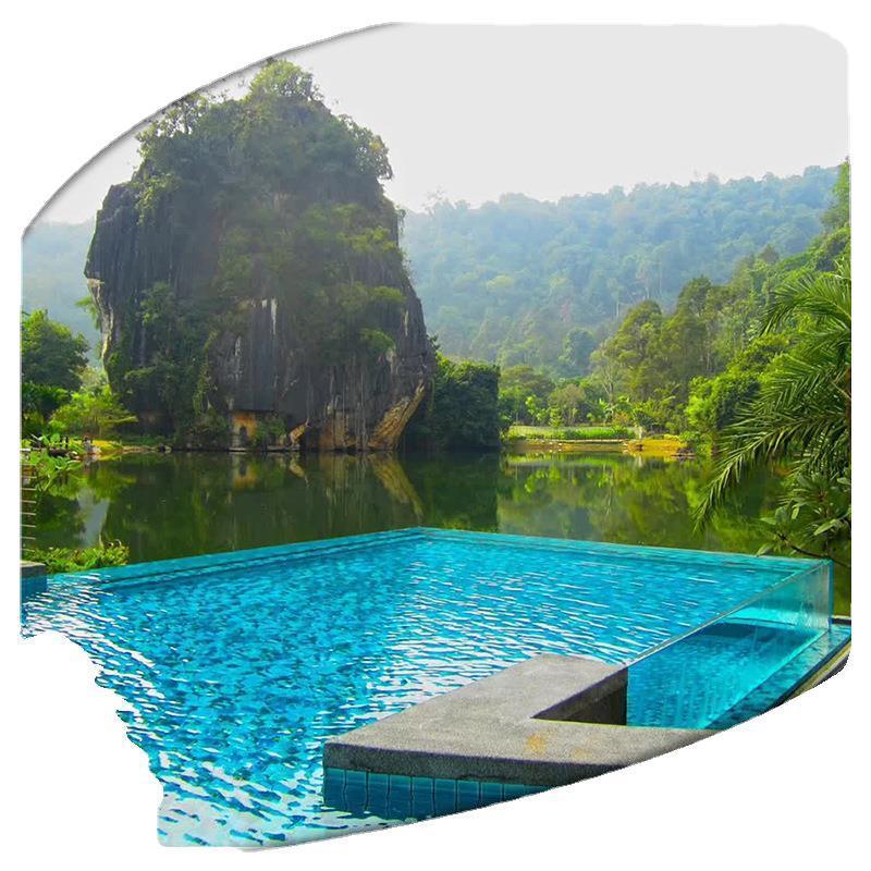 Bể bơi không ma thuật sẽ được sử dụng bởi khách sạn của mọi người cho một bảng Aclik trong suốt.