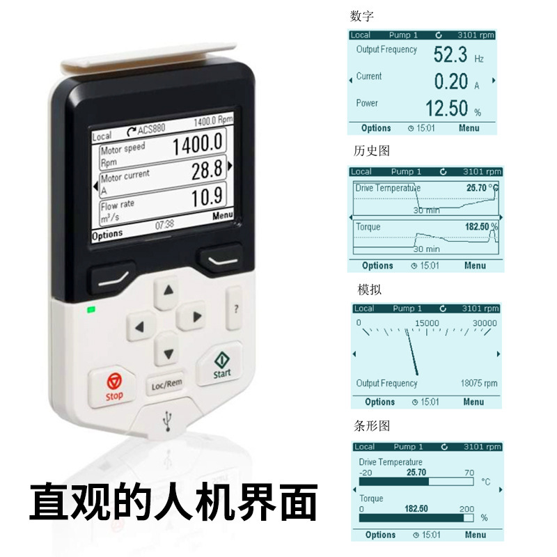 ABB变频器ACS880现货特价三相变频调速器电机工业传动全国联保