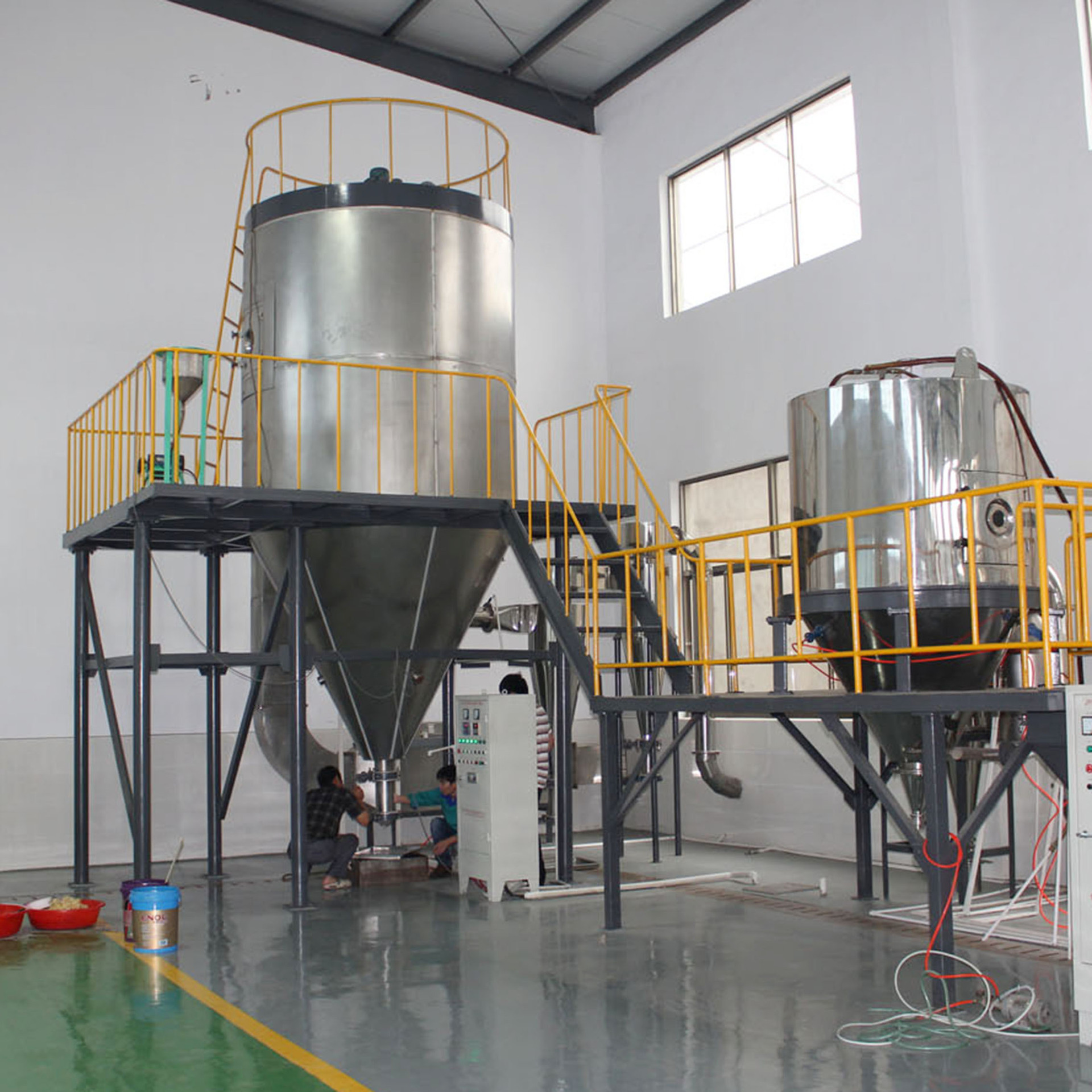 Fish protein hydrolytics, dryer dryer, dryer spray, bottom spray dryer