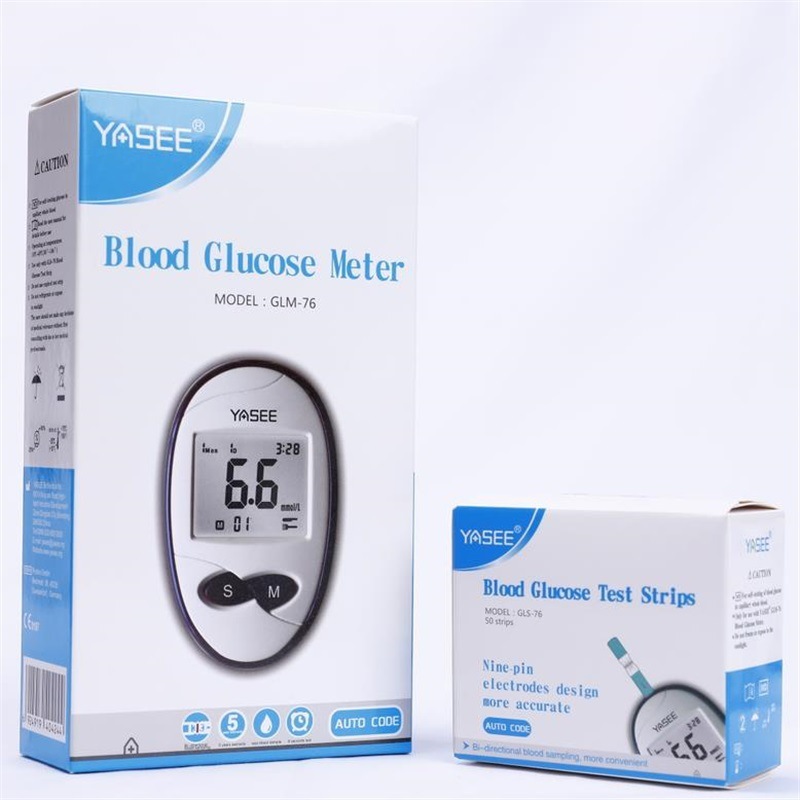 The Yass blood sugar tester used a 100 piece of Yass GM/S-76 test paper for precision measuring blood sugar.