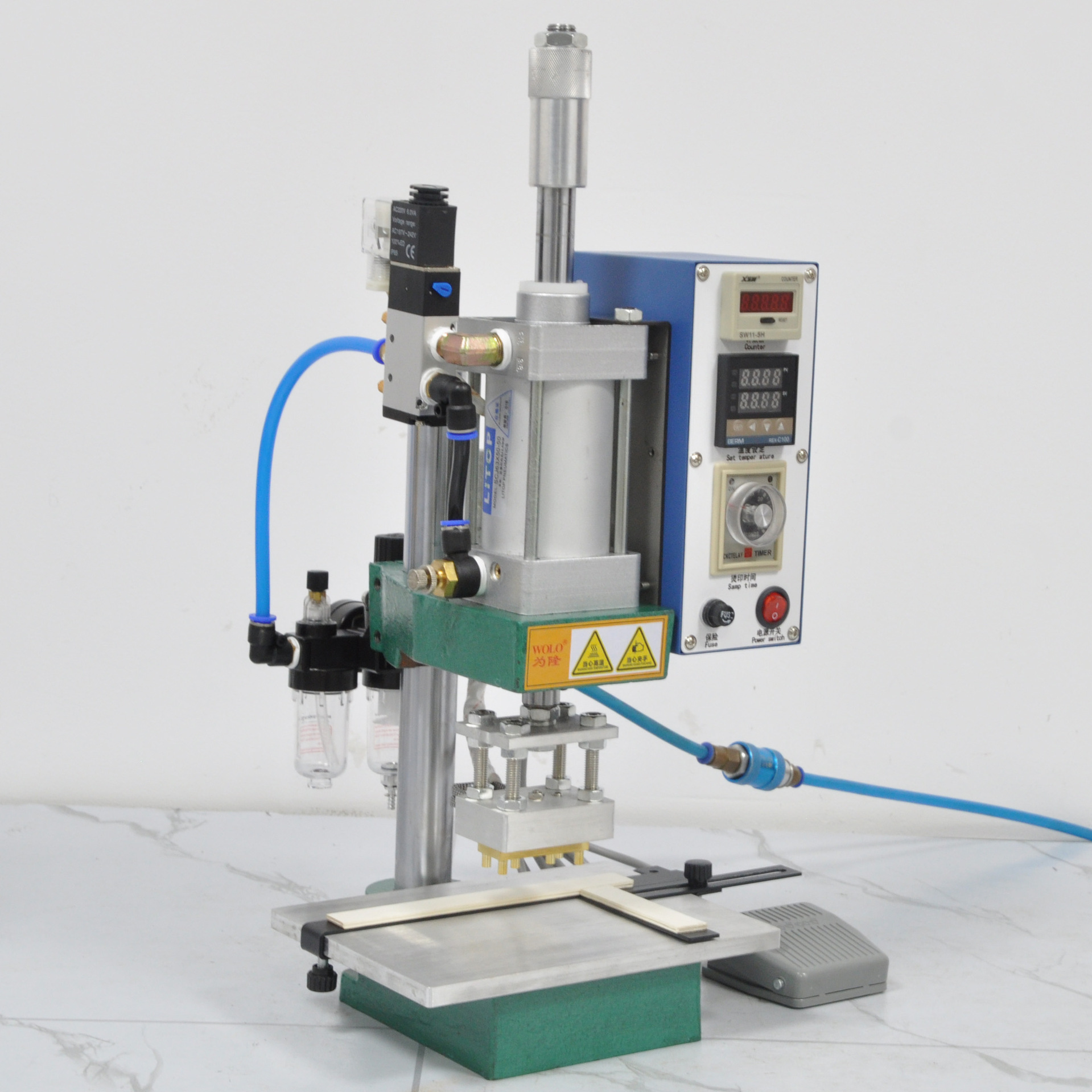 R01 circuit board aerodynamic thermal presser heat-up time-fixed plastic fixed thermal melting presser