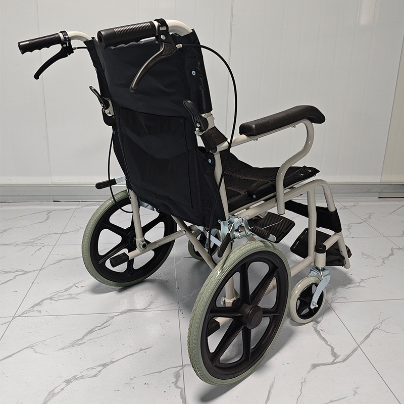 Wholesale ultra-lightly folded carbon steel wheelchairs for persons with disabilities with disabilities can be driven by old-age carts