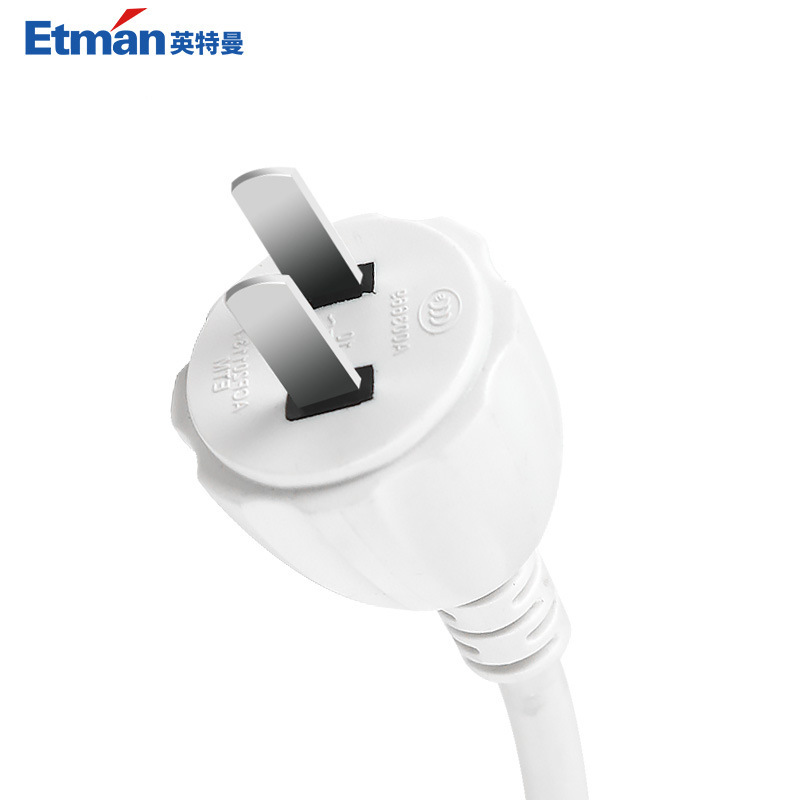 Intman 2-chip 4.9 m nudity-tail extension line, two-foot plug plug-in plug-in fan connection