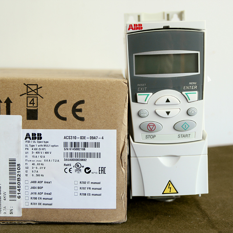 ABS 310-03E-02A1-4 ต้นแบบใหม่สมบูรณ์ 0.55 KW 380V เครื่องซ่อมบํารุงลม