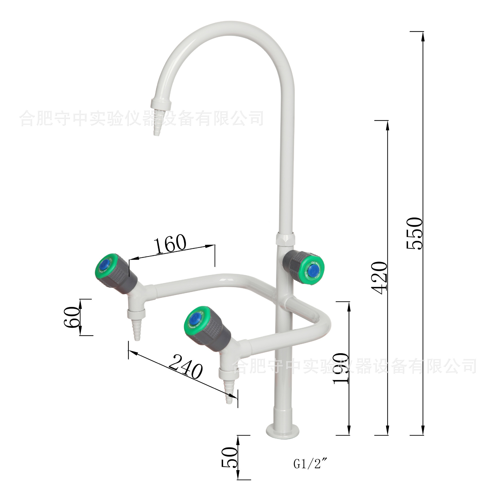 Thực vật cung cấp tất cả các vòi nước của phòng thí nghiệm thiết bị cảm ứng bằng chất dẻo đơn.