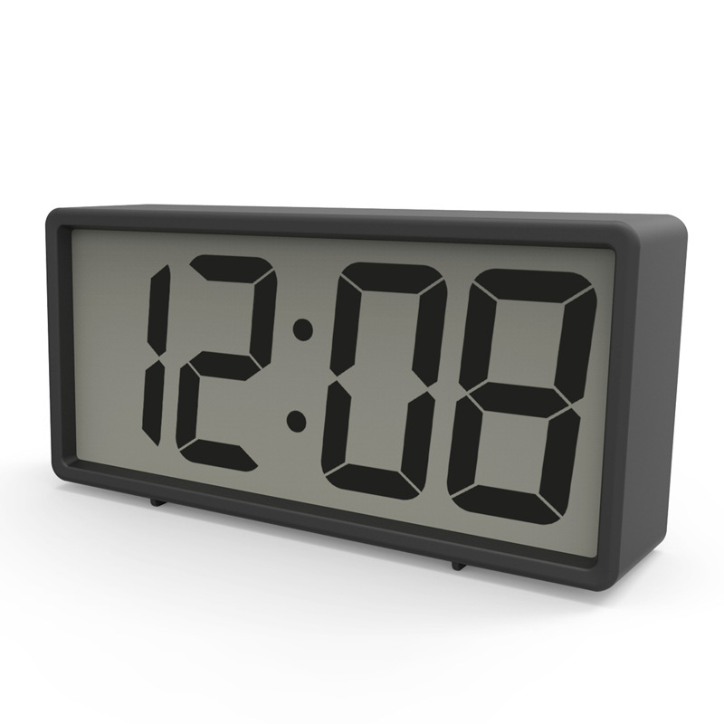 The base of the sound clock at the time of the LCD screen large font electronic alarm clock short of fashion living room