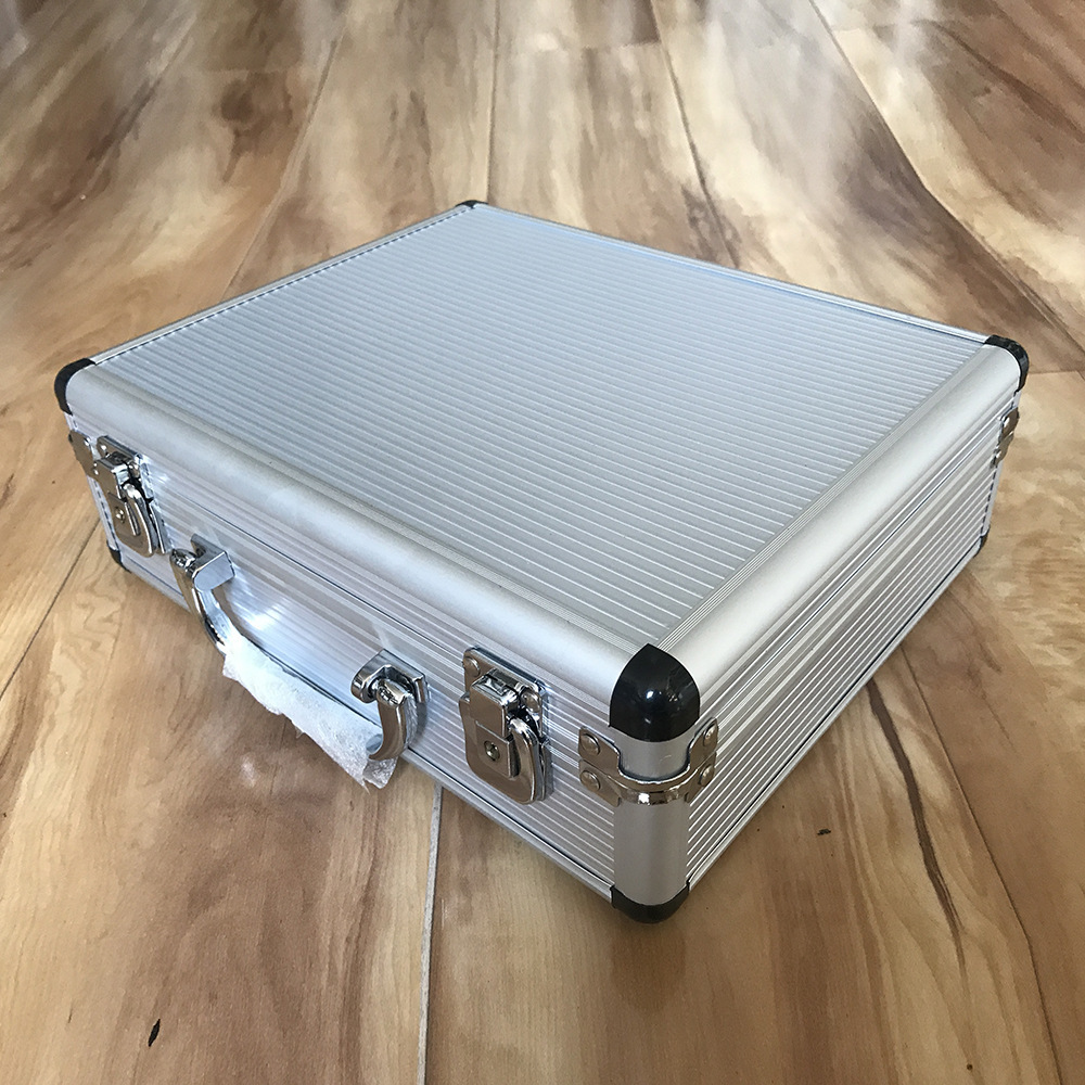 Aluminium alloy boxes for hand-held laboratory equipment.