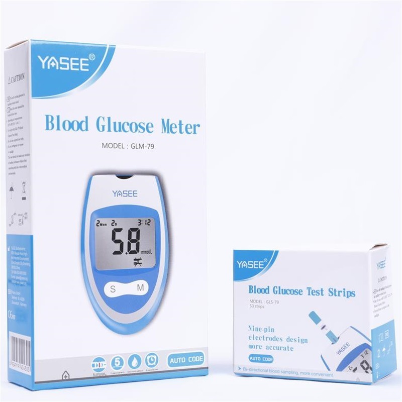 The Axe blood sugar tester used the Axe GLM-79 blood sugar test piece of paper for accurate, automatic blood sugar detection.