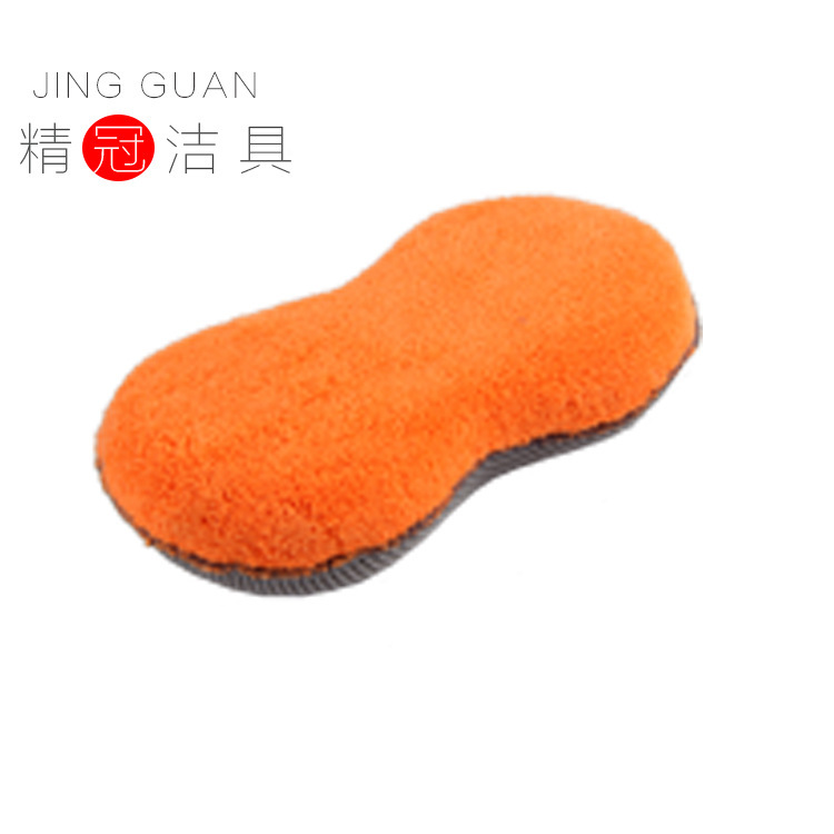 Net-eye cloth/super-breeding double-sided sponge brush, car-cleaner waxed sponge, source of goods.