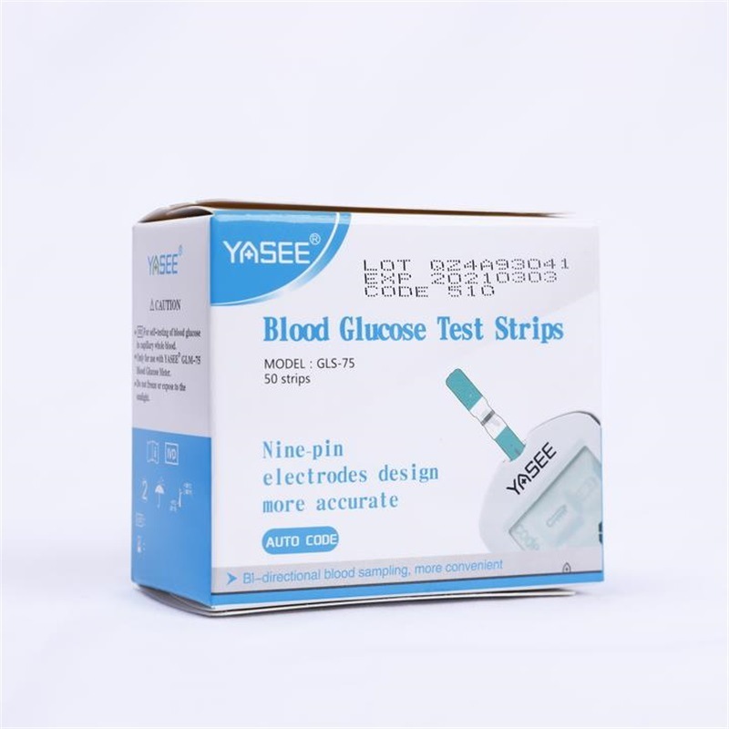 The blood sugar tester used a 50-choice test note from the Arse blood sugar detector.