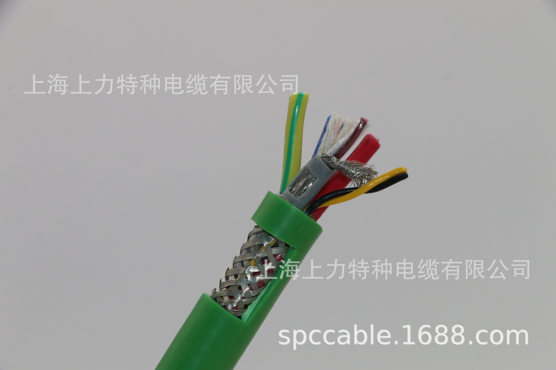 Resilient and soft towed cable TRVVVP Oil resistant to convoluted, soft-serving electric tractor towed cable TRVVSP8 core