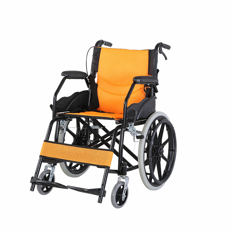 A light wheelchair with old people's wheelchairs folding home medical folding multipurpose wheelchairs