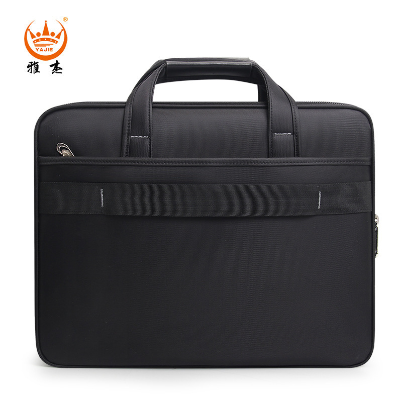 Businessmen Waterproof 15.6-inch computer briefcase, Oxford hand-held one- shoulder business package, tilted across file packs