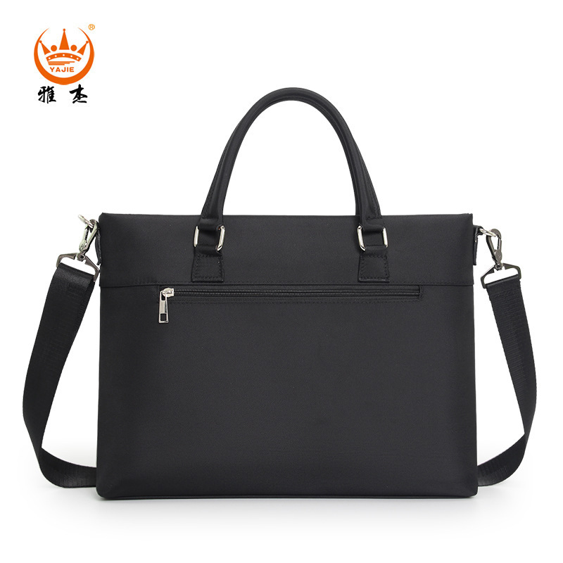 2022 handbag male business leisure briefcase, waterproof 14-inch computer bag, A4 nylon Oxford.