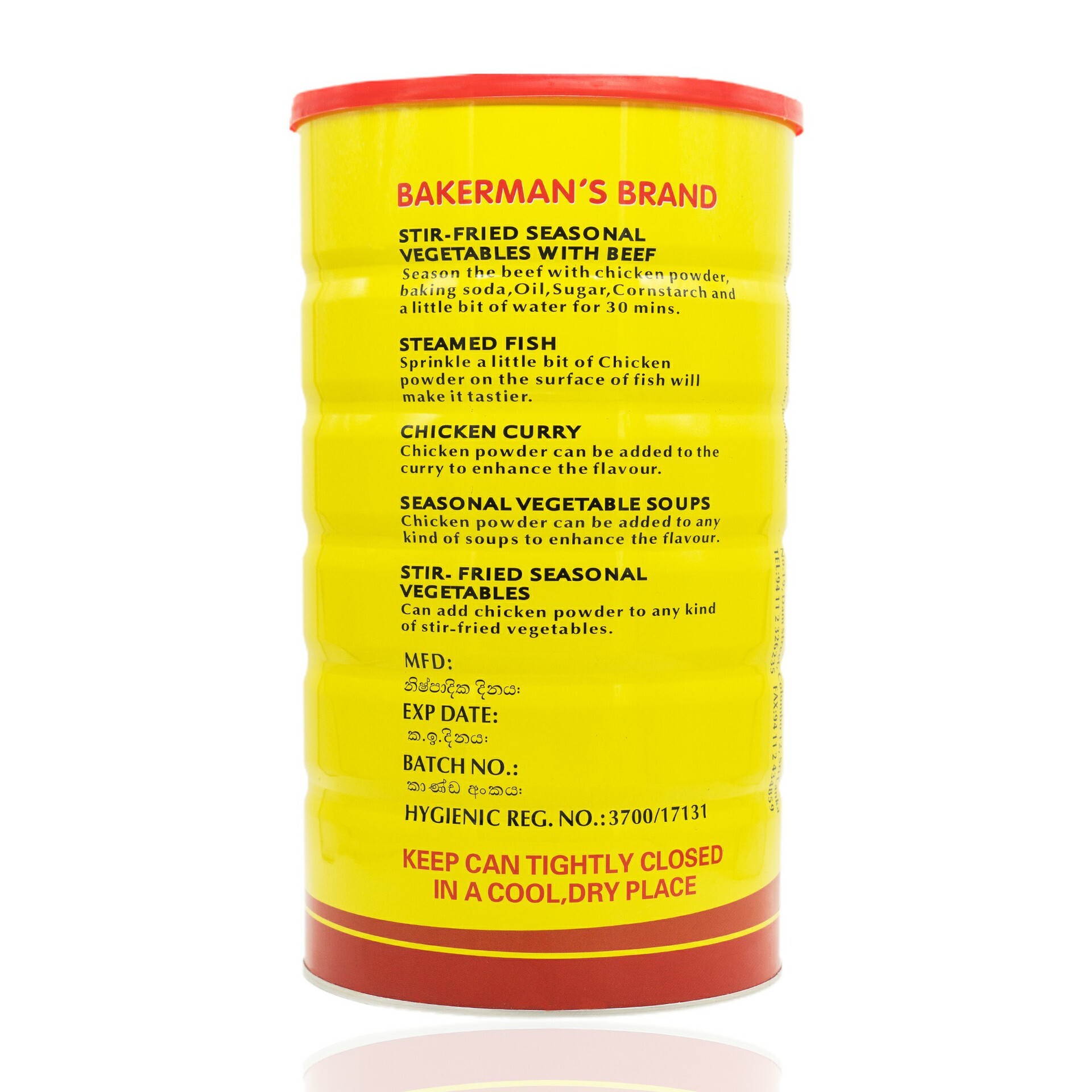 The gold chef exports chicken powder in a bulk of 2 kg chicken sauce and cooking soup.