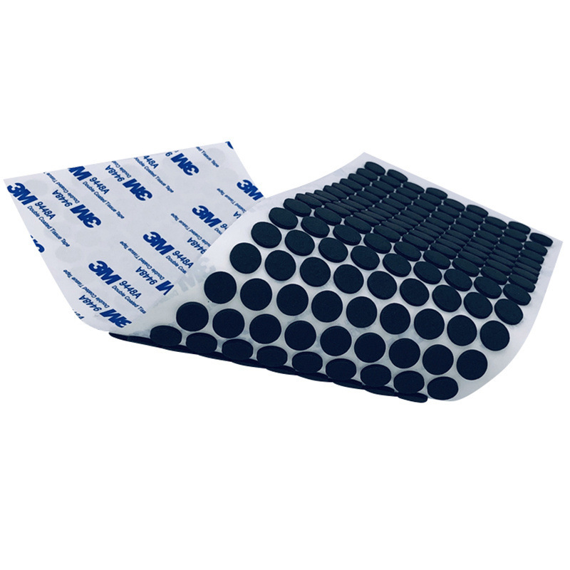 Wholesale EVA bubble foot pads, black twirl strips of table and chair skating anti-shock seal.