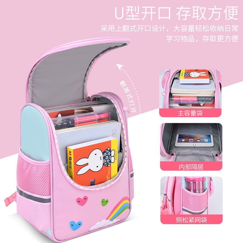 Kindergarten bags, cute tiger cartoons, waterproof double shoulder packs, light air-trapped baby backpacks.