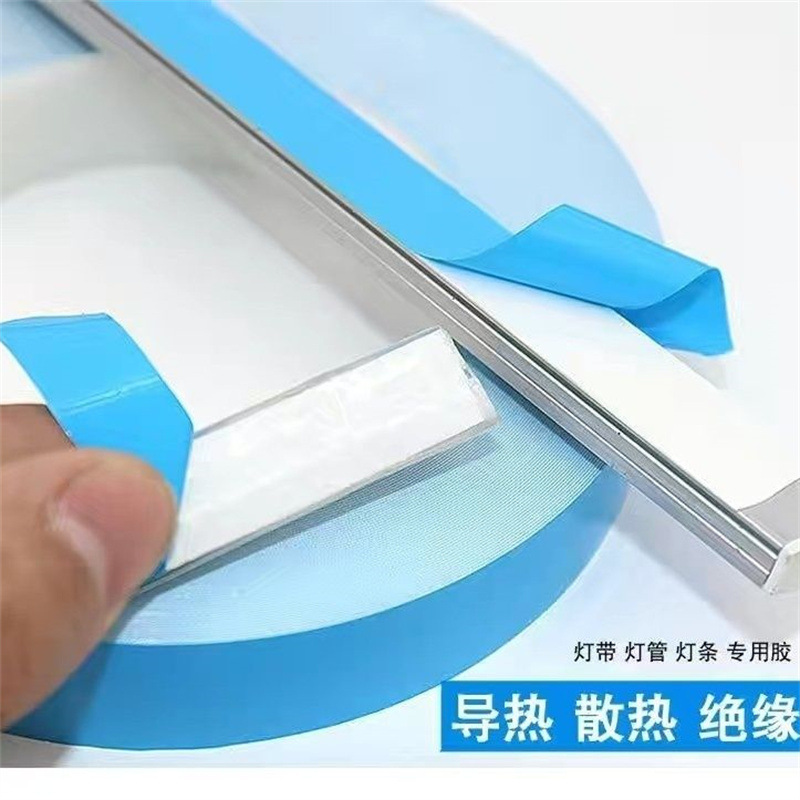 Wholesale, blue membrane-conductive double-sided glue, LED light plate distillation insulation with high temperature tape.