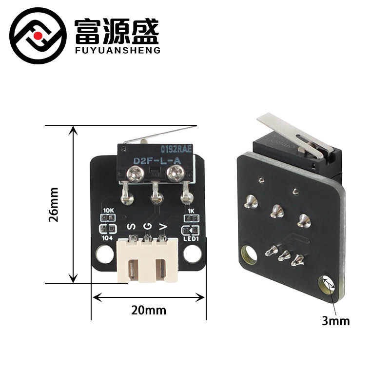 CR-10/ender-3 Omron D2F-L-A mechanical limit switches for 3D printers