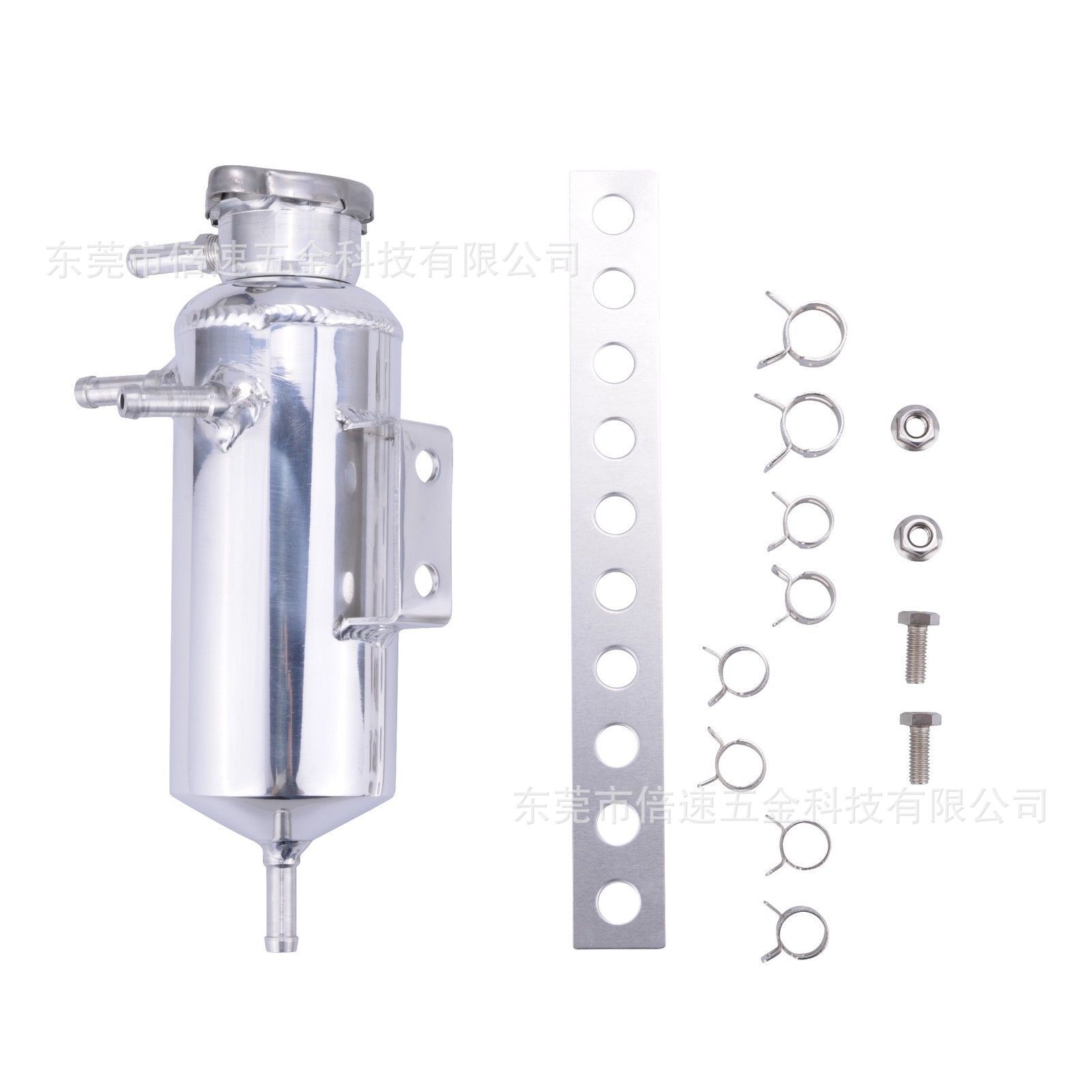 汽車改裝 通用 副水箱 鋁合金 副水壺 水箱散熱透氣壺 消泡壺