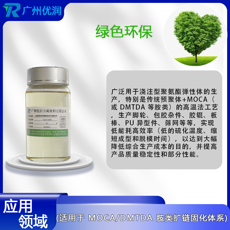 Environmental catalyst for high temperature pre-polyurethane elastics CUTA-GW01