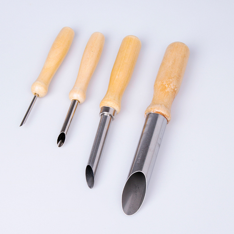 A tool for porcelain full circle piercing with stainless steel drills with soft pottery and pottery pottery to dig empty.