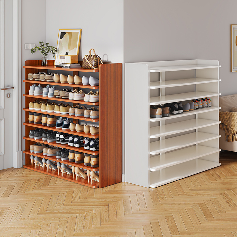 The shoe shelf home with the door-bed partition is solid and durable, with a simple dormitory receiving a large capacity multi-storey shoe cabinet.