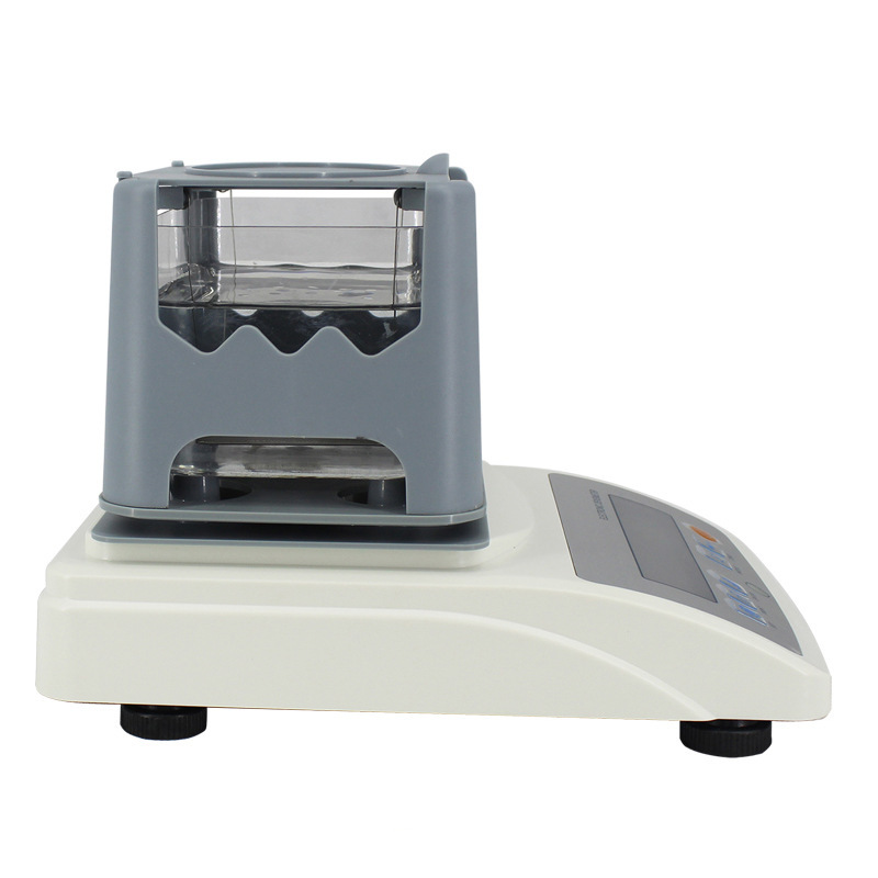 Microprinter with a solid tester for full autodensity meter electronics for several visible rubber plastic particles