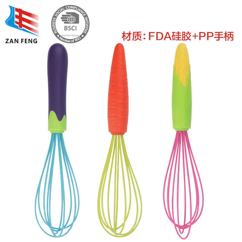 Supply of creative silicone eggplants, mixers, cream mixers, vegetable corn carrots.