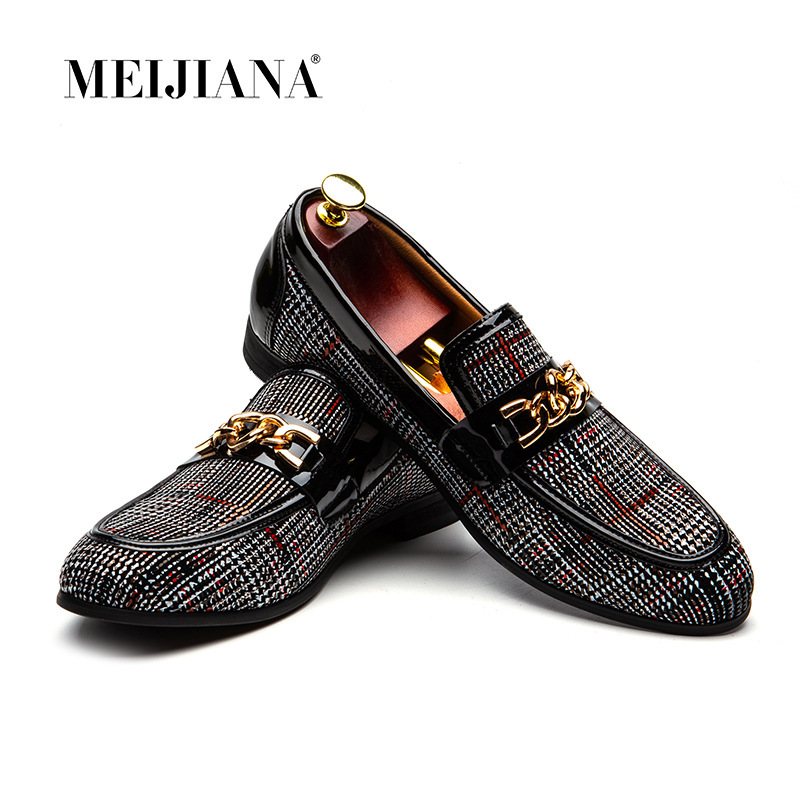 Han's Autumn Bean Shoe Men's Recreational Shoes Air-loved Loafers Carnival Shoes Commercial Shoes